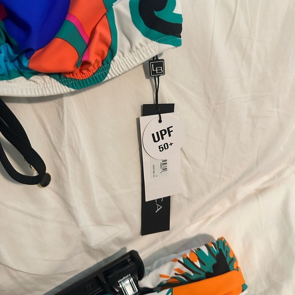 Colorful Floral Women's Bikini Set La Blanca NWT size 8 - Picture 4 of 6